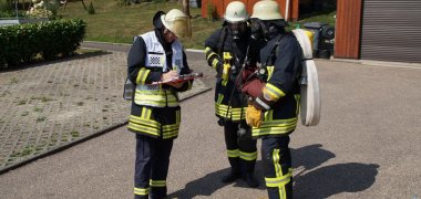 Feuerwehrleute der Freiwilligen Feuerwehr Franzenheim